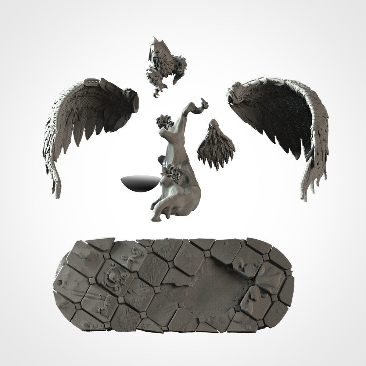 Eagle Justine 3D print model_3