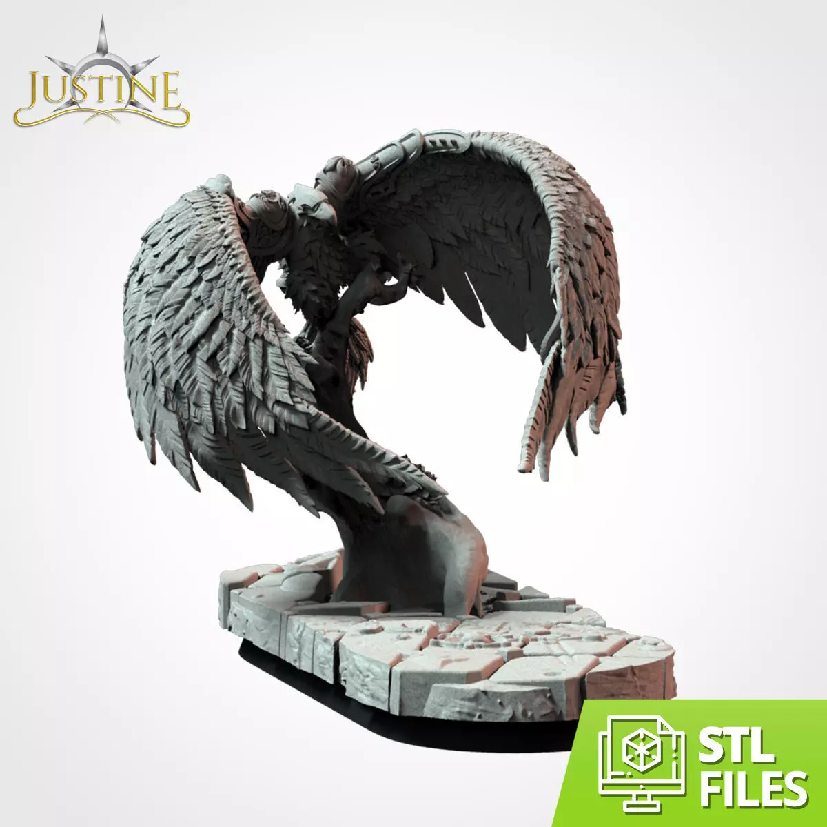 Eagle Justine 3D print model_0
