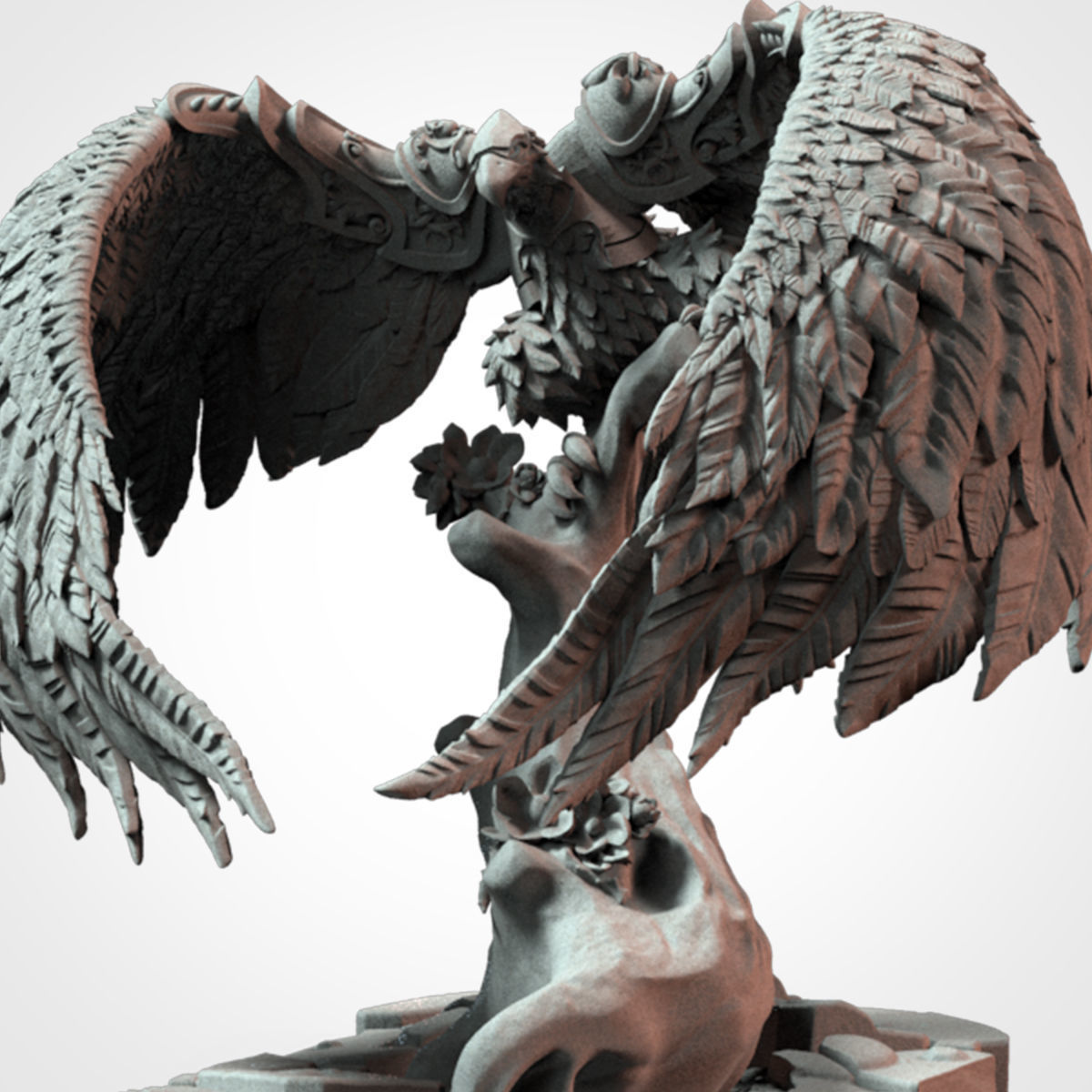 Eagle Justine 3D print model_2