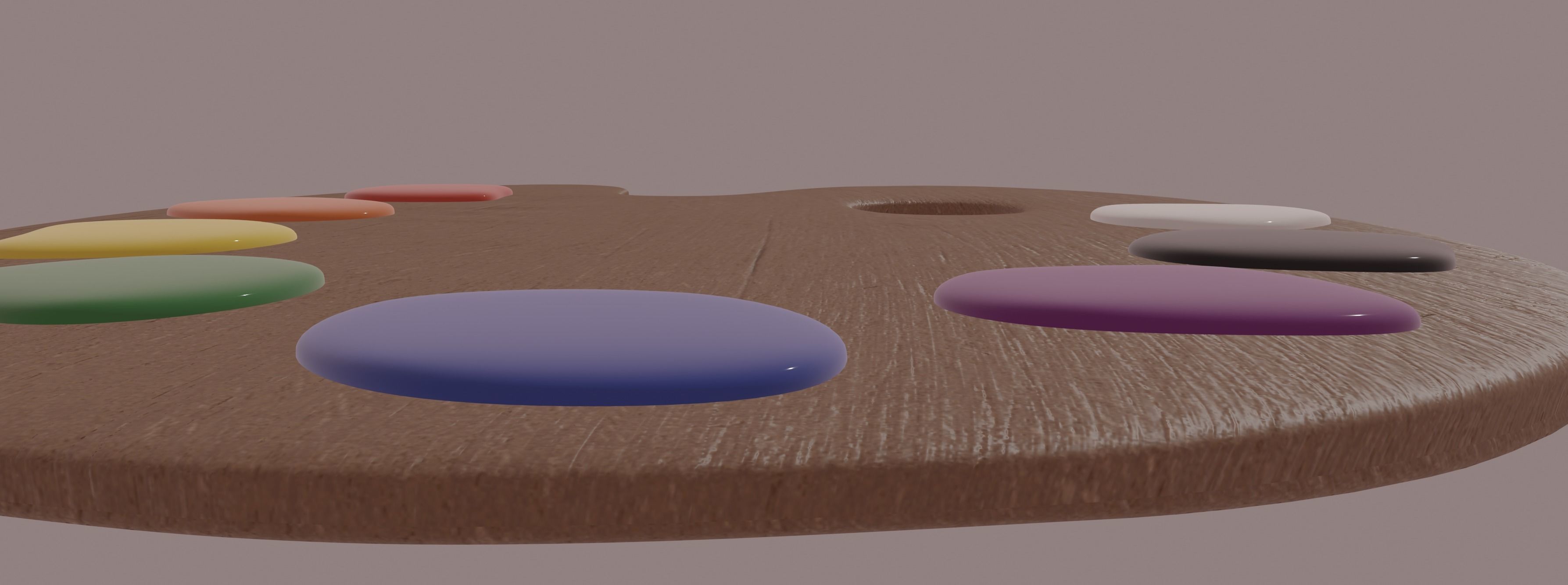 Painting Palette 3D model_9