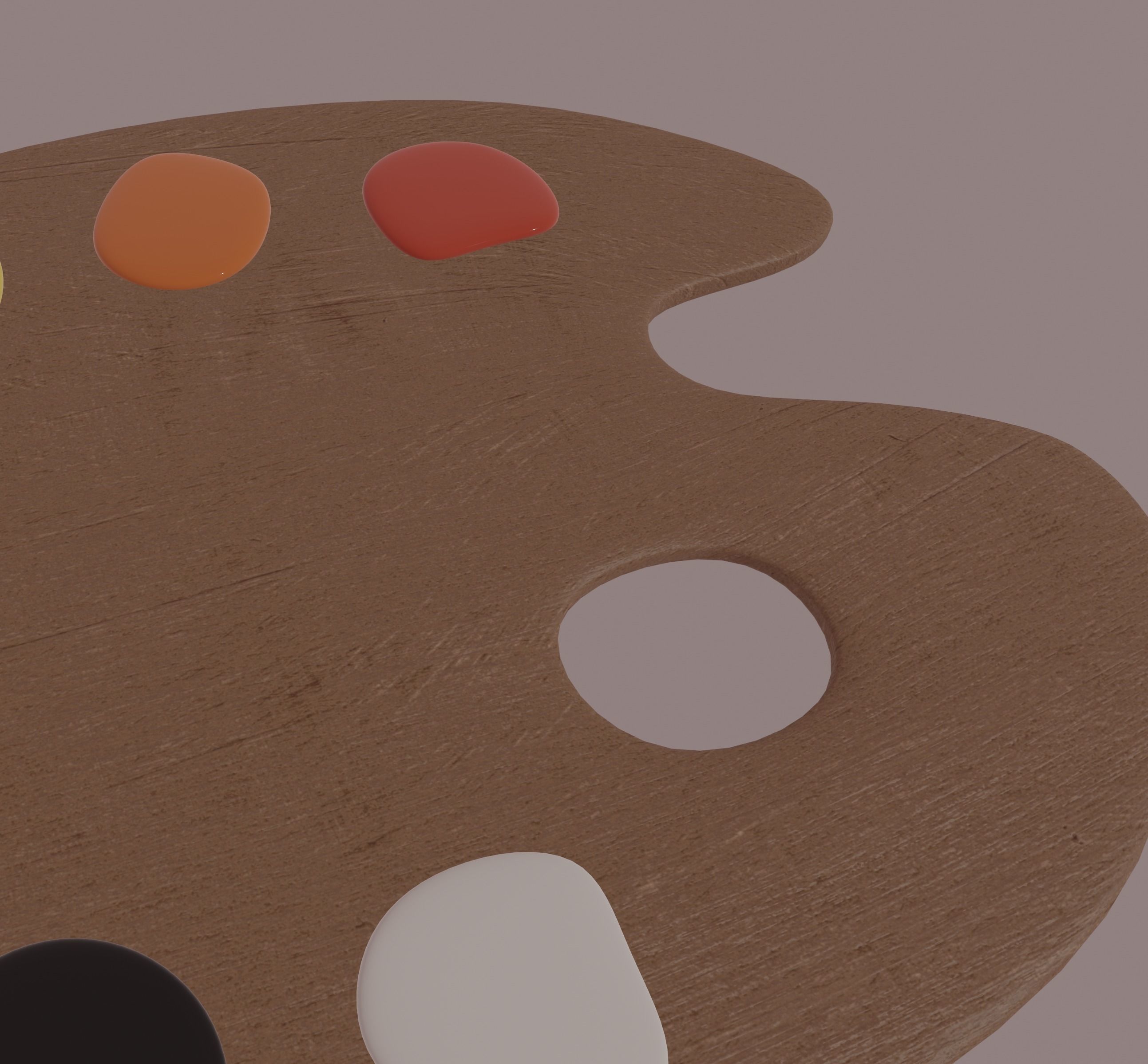 Painting Palette 3D model_10