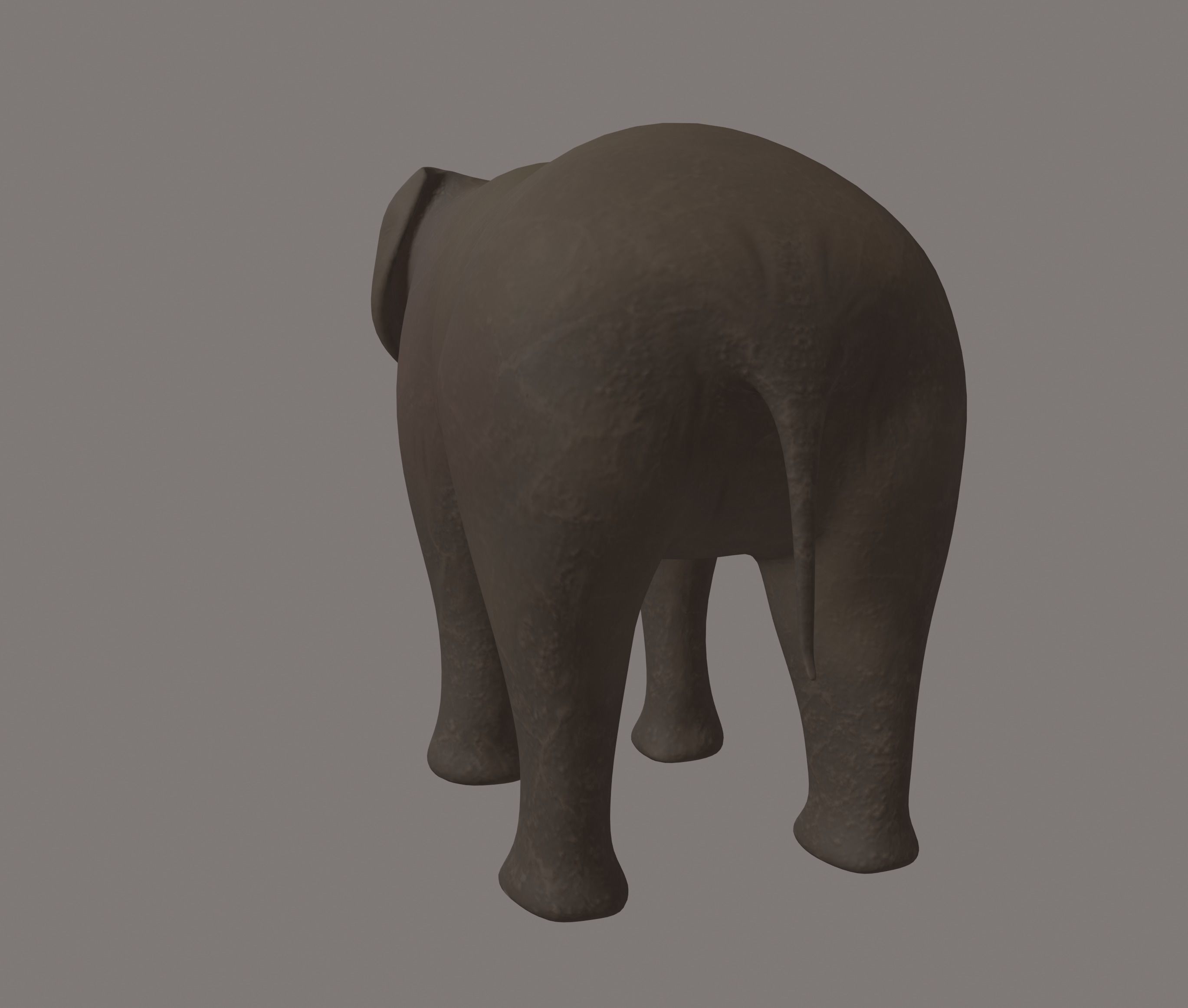 Elephant 3D model_2