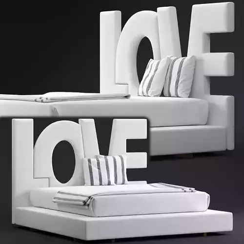 Love Bed by Erba Italia 3D model