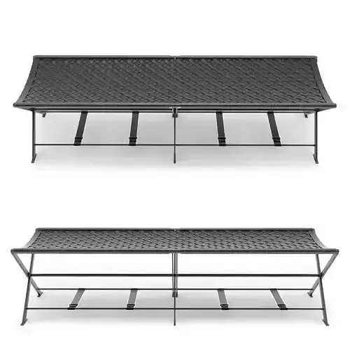 Bench two metal benches