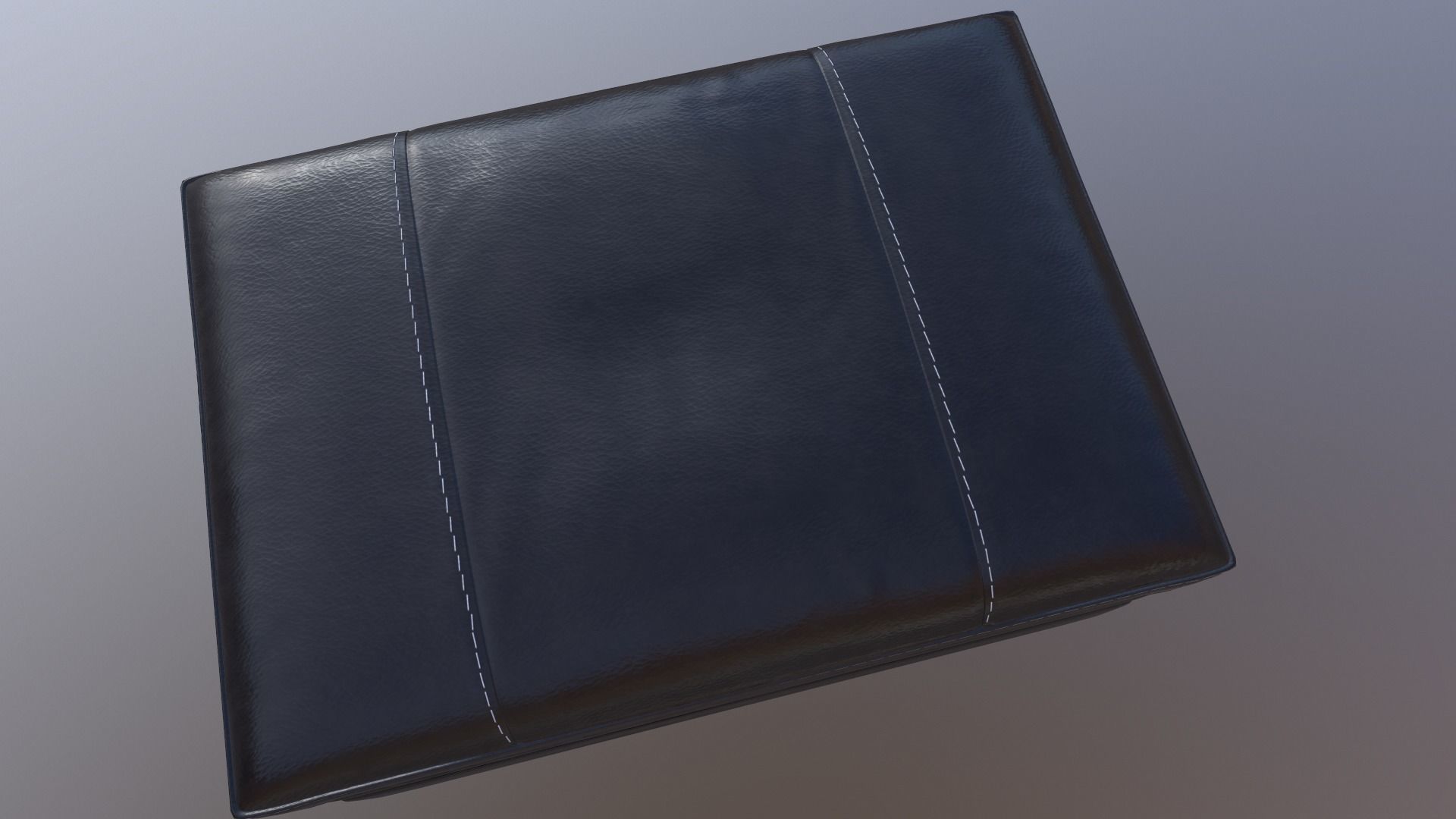 Gleason chair ottoman Low-poly 3D model_4