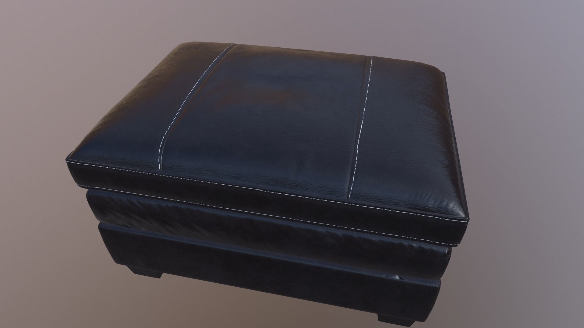 Gleason chair ottoman Low-poly 3D model_10