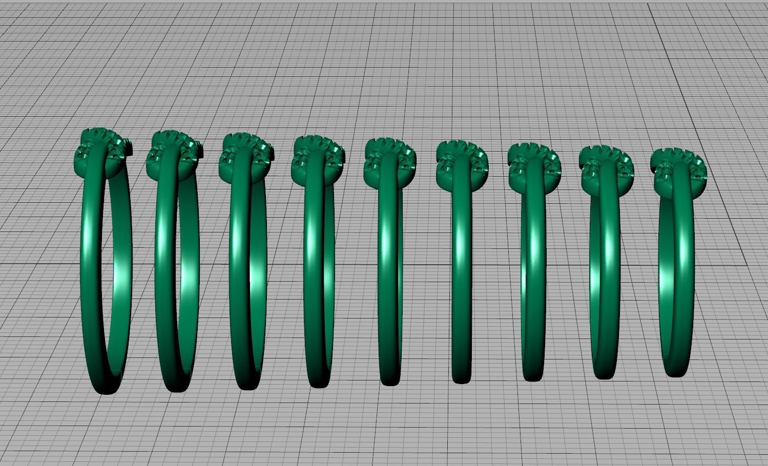 The Diamond Knot Forever Infinity ring 3dmodel 3D print model_11