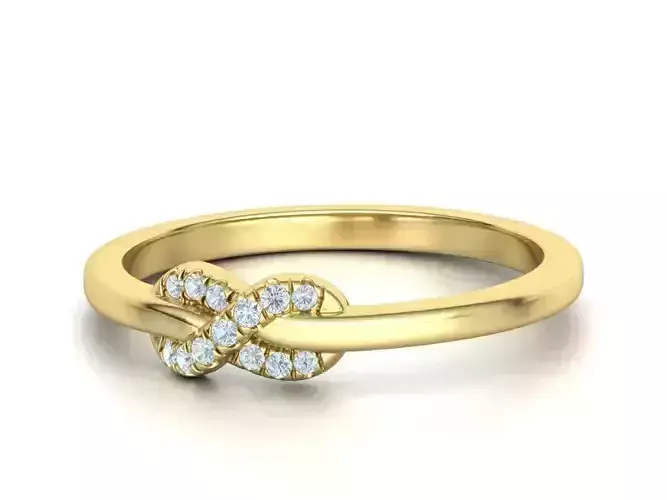The Diamond Knot Forever Infinity ring 3dmodel