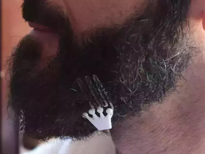 Crown for beard - lateral wearing 3D print model