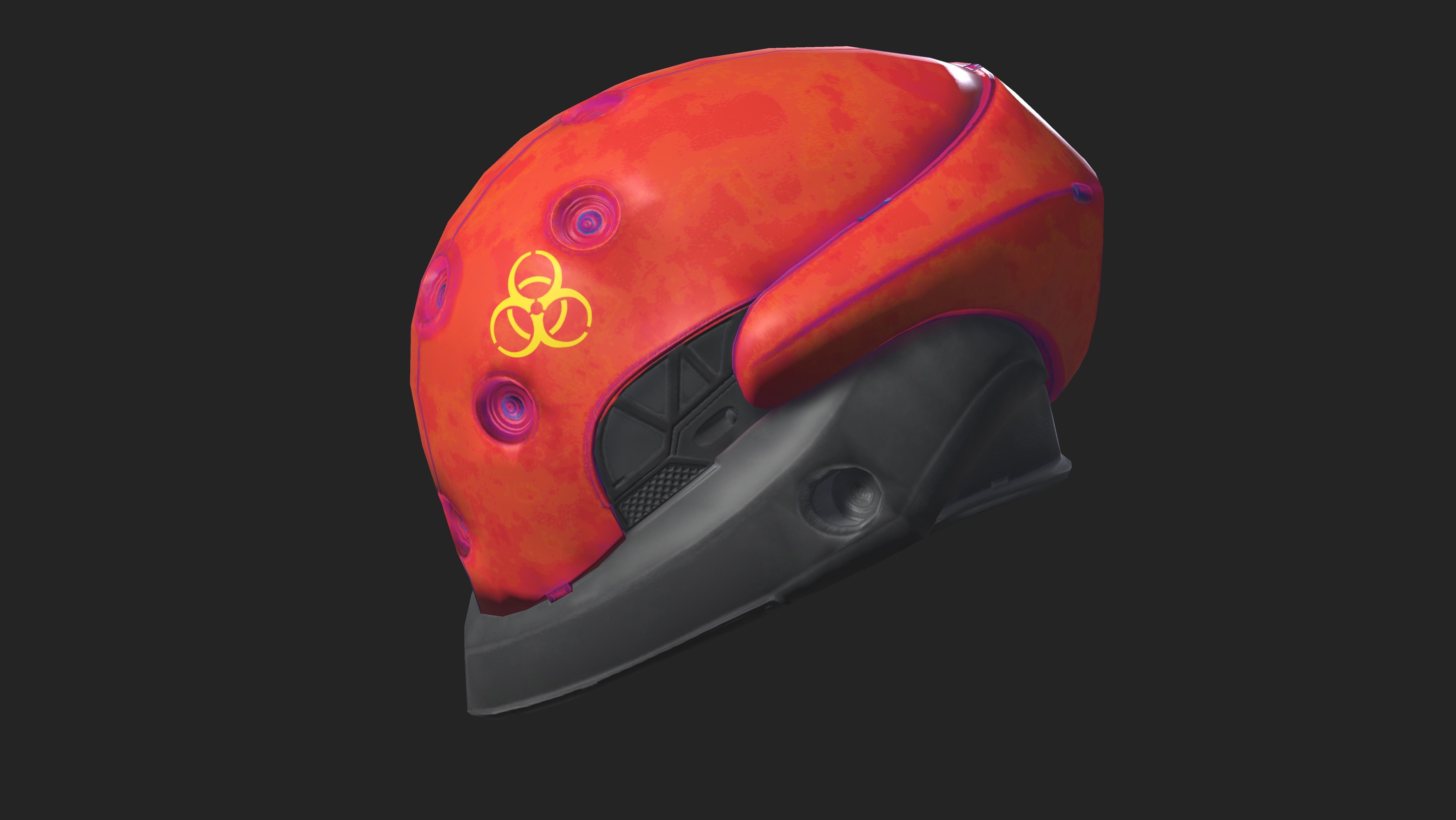Project 2 - Toxic Red Low-poly 3D model_16