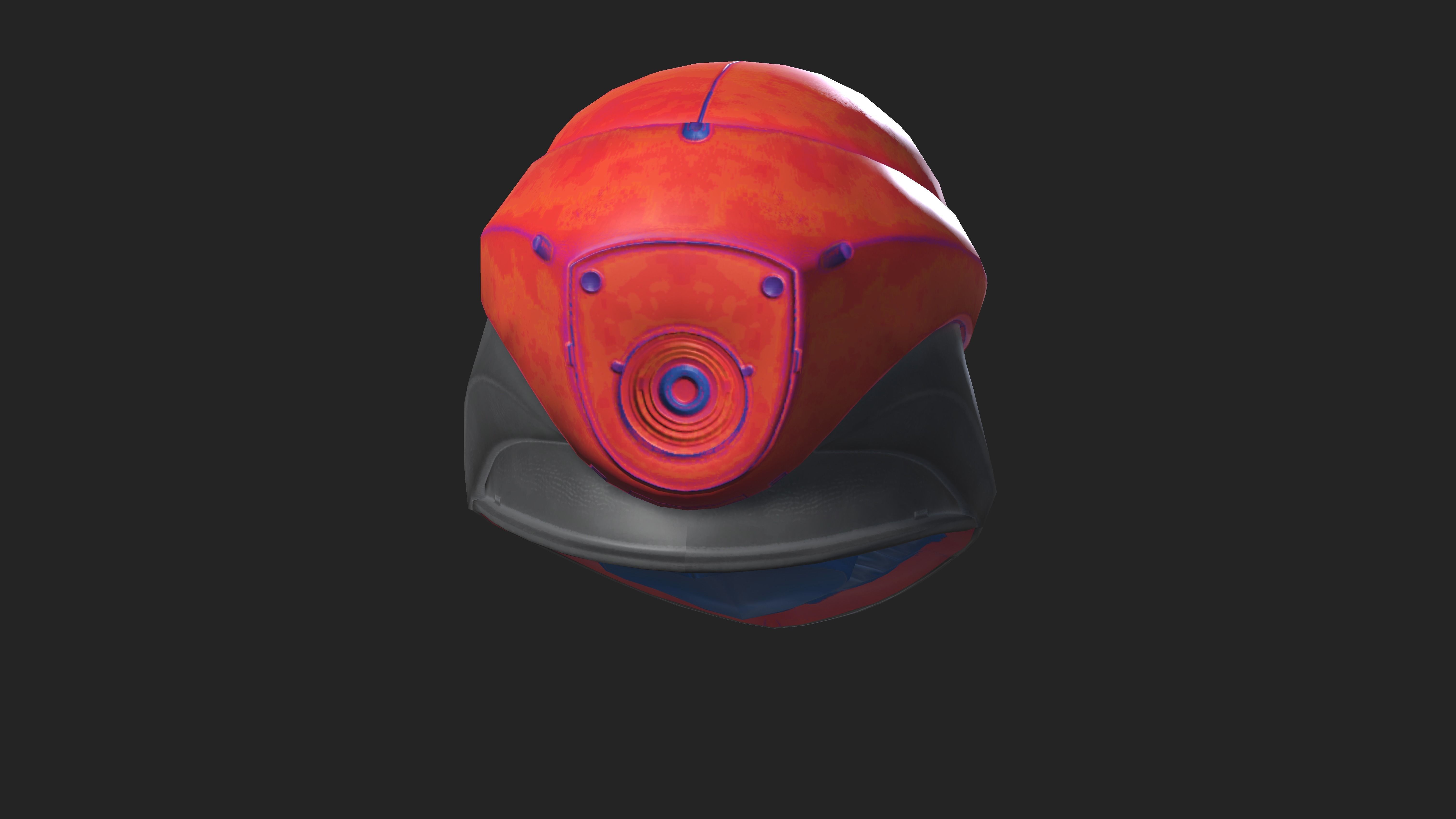 Project 2 - Toxic Red Low-poly 3D model_10