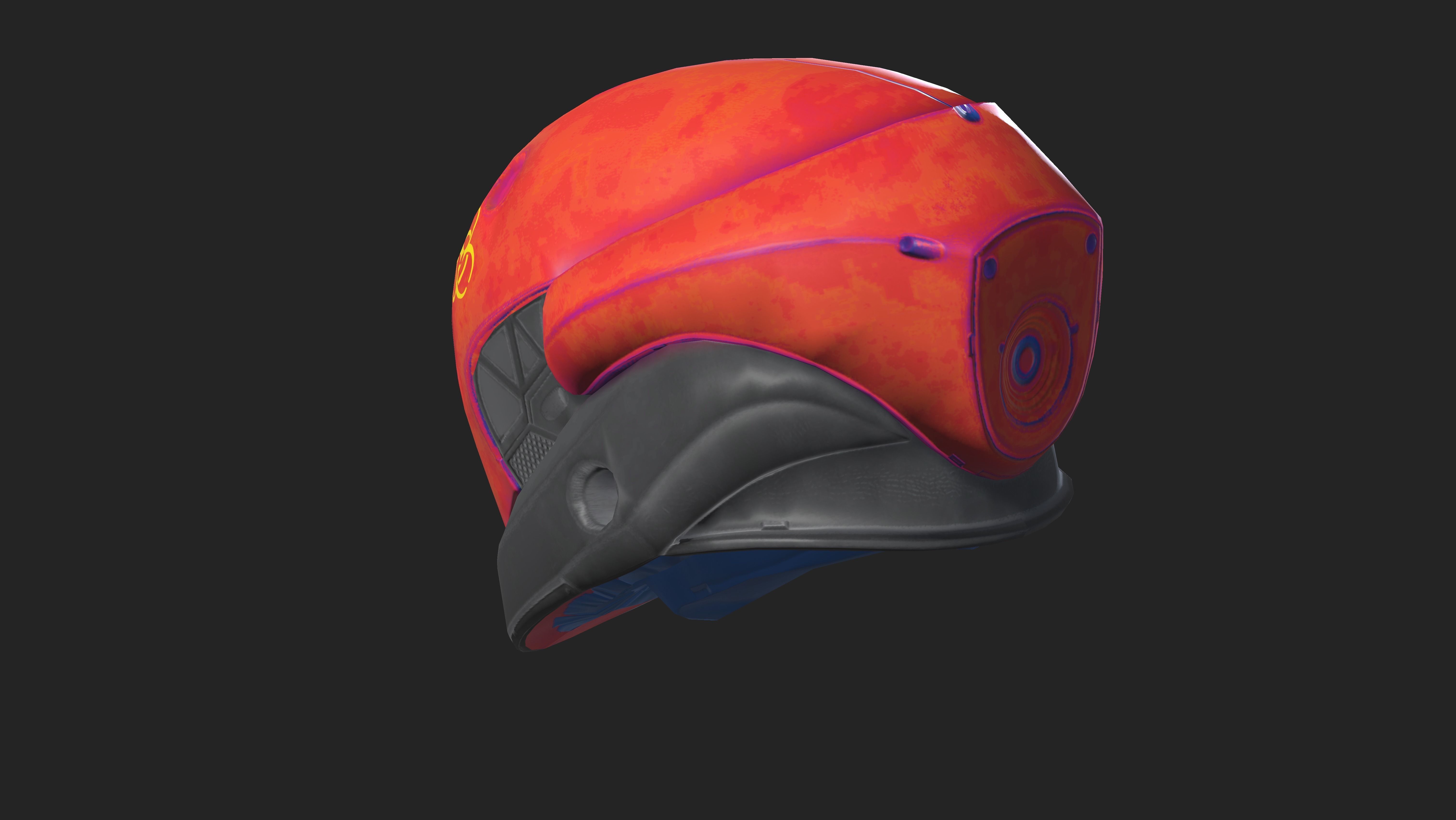 Project 2 - Toxic Red Low-poly 3D model_13