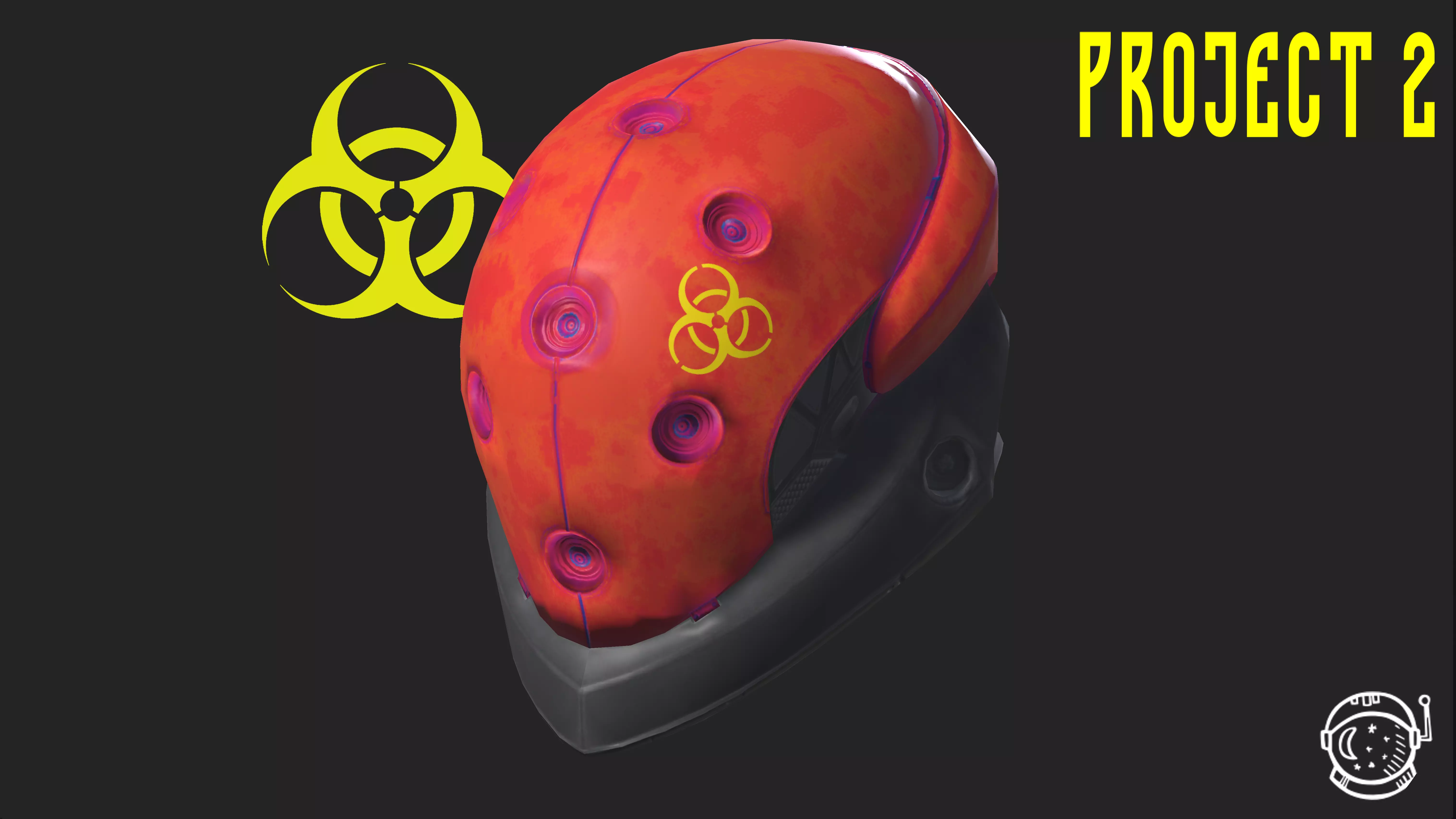 Project 2 - Toxic Red Low-poly 3D model_0
