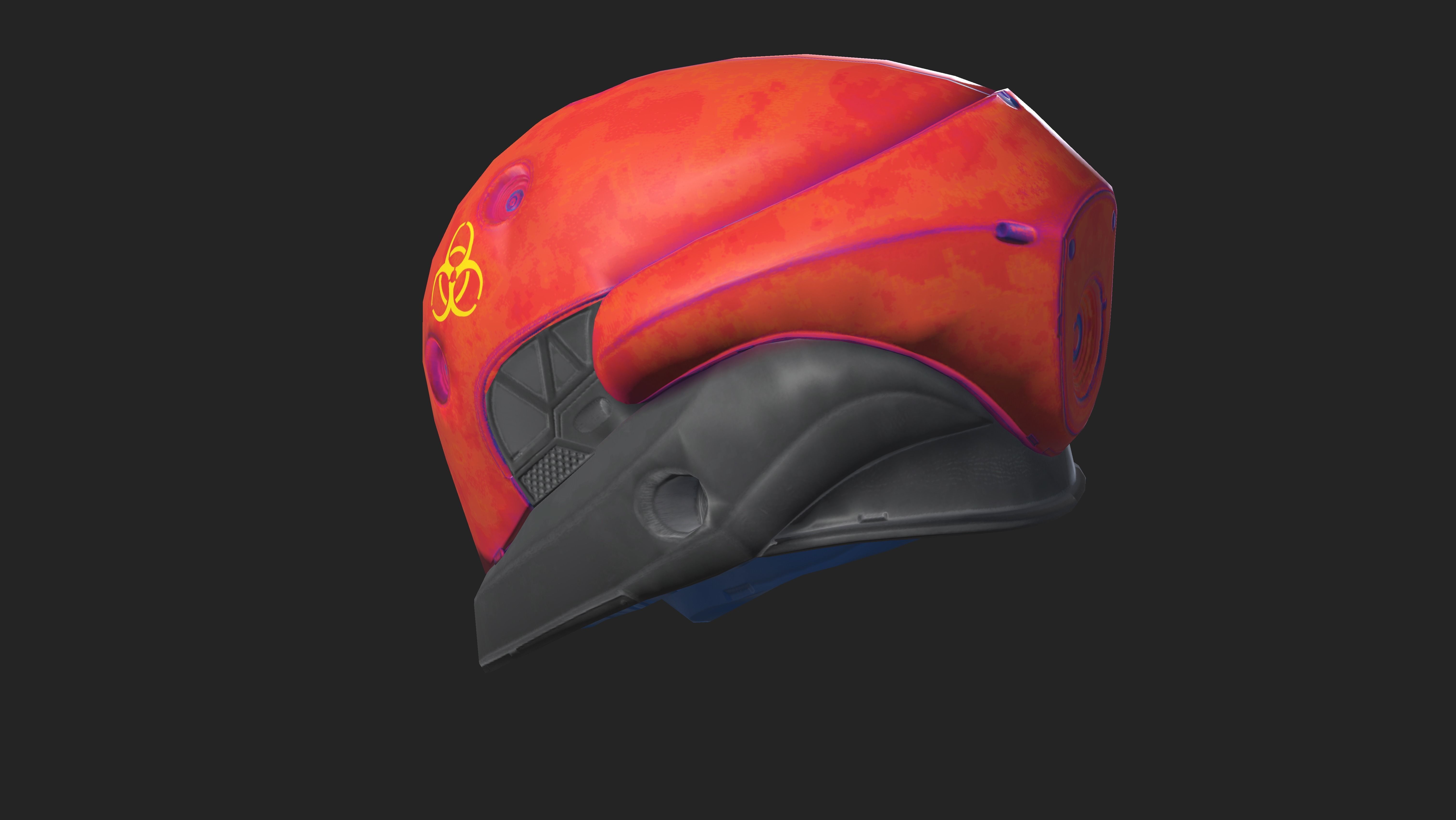 Project 2 - Toxic Red Low-poly 3D model_14