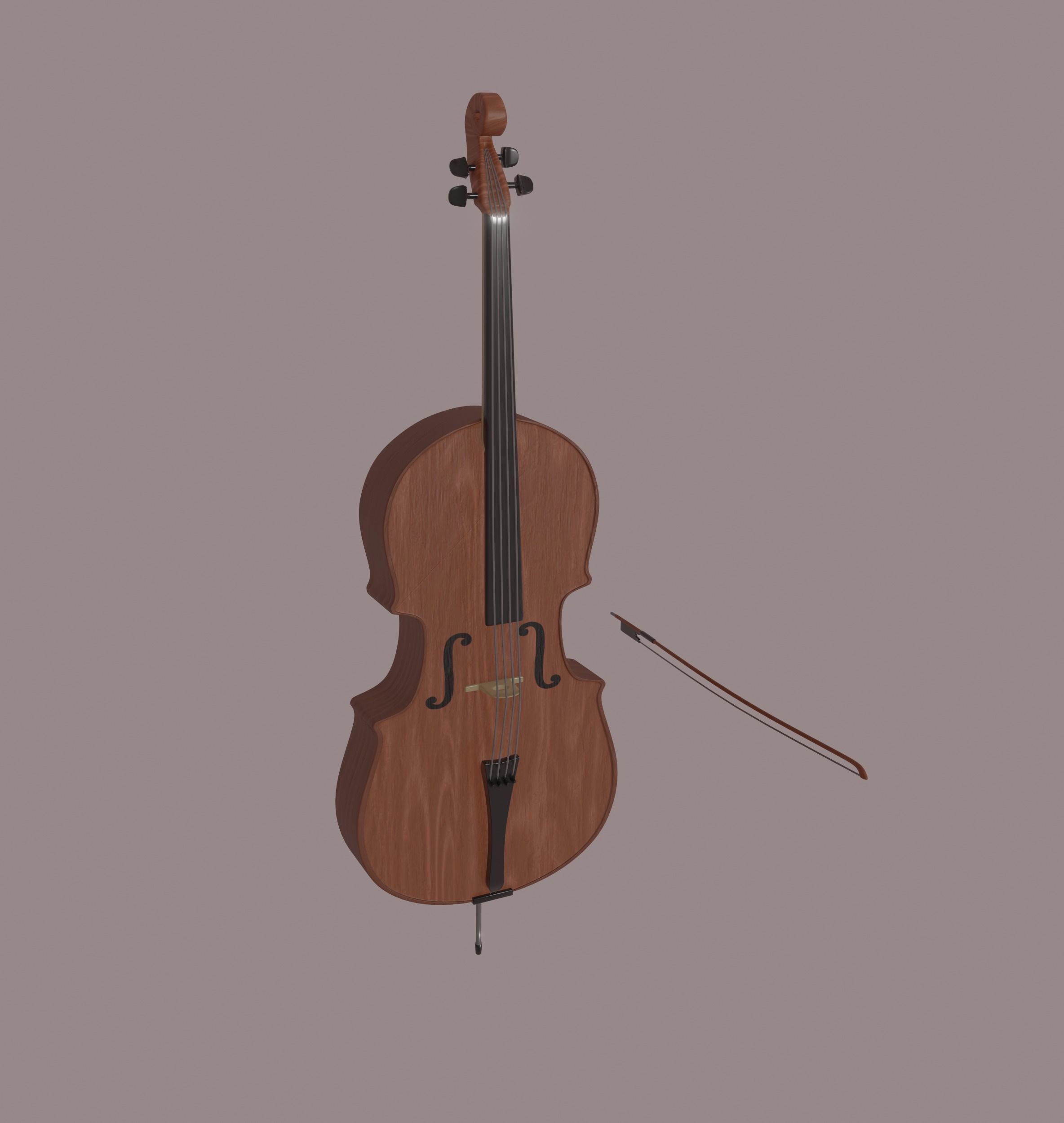Cello 3D model_1