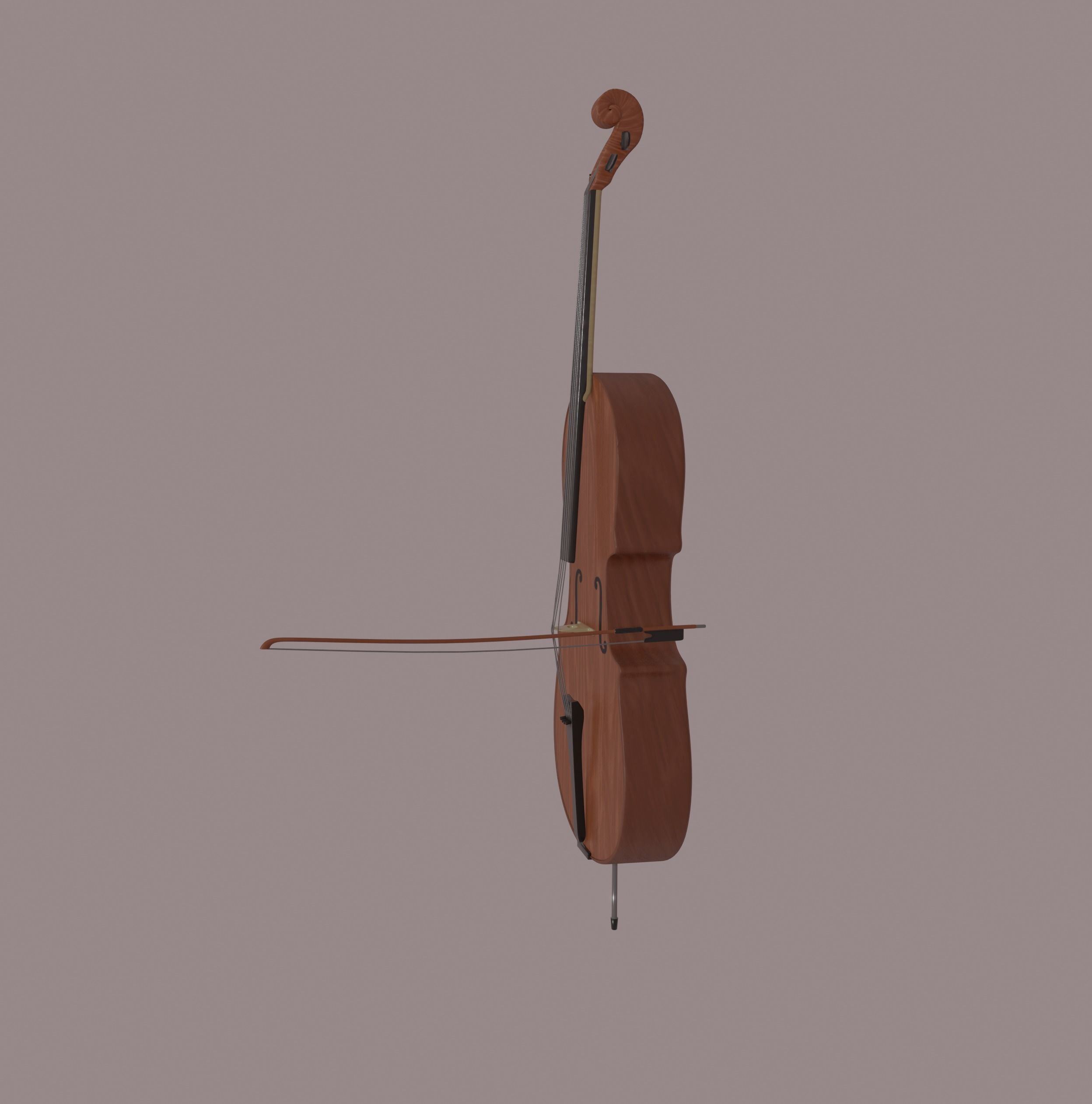 Cello 3D model_2