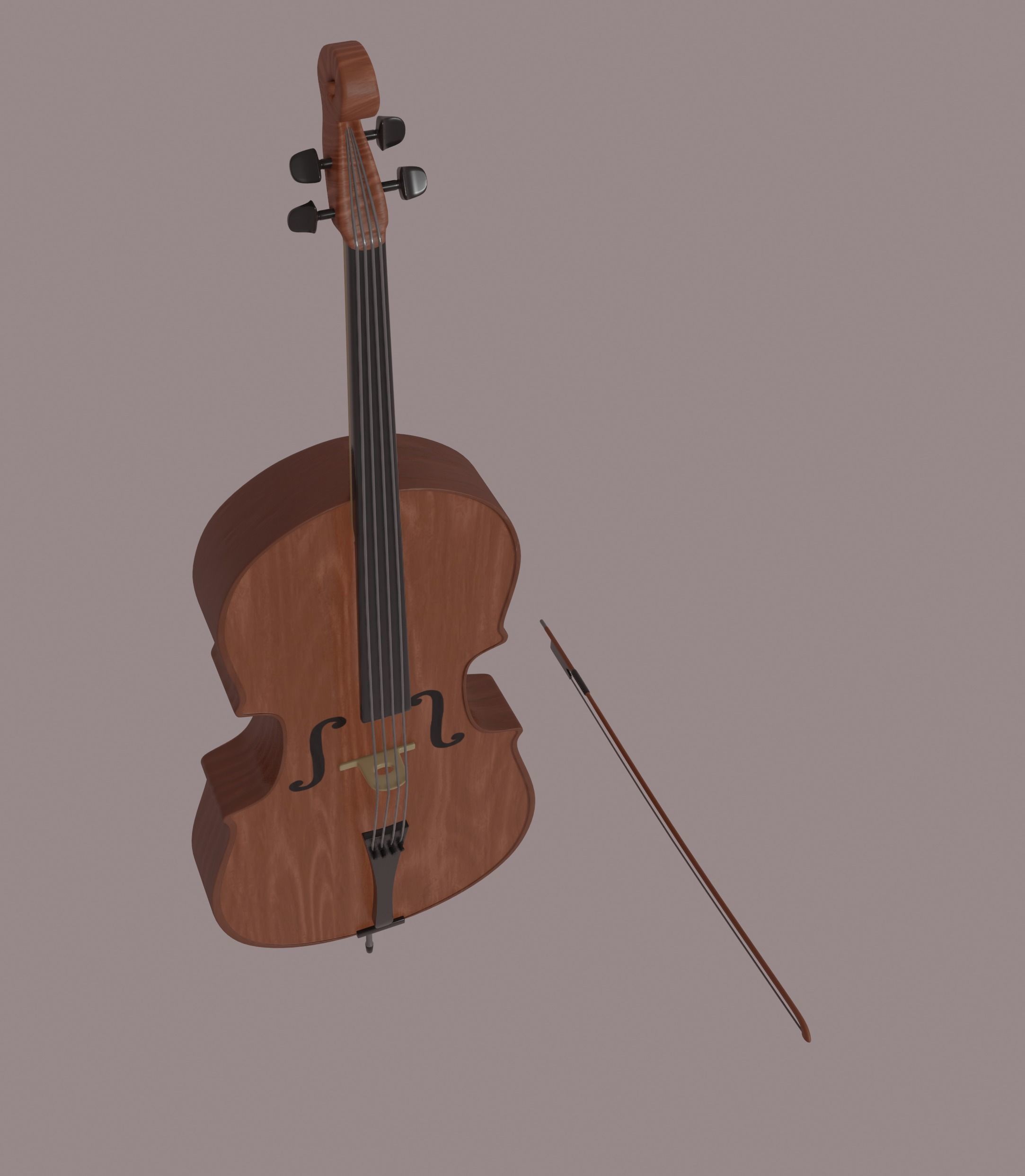 Cello 3D model_9