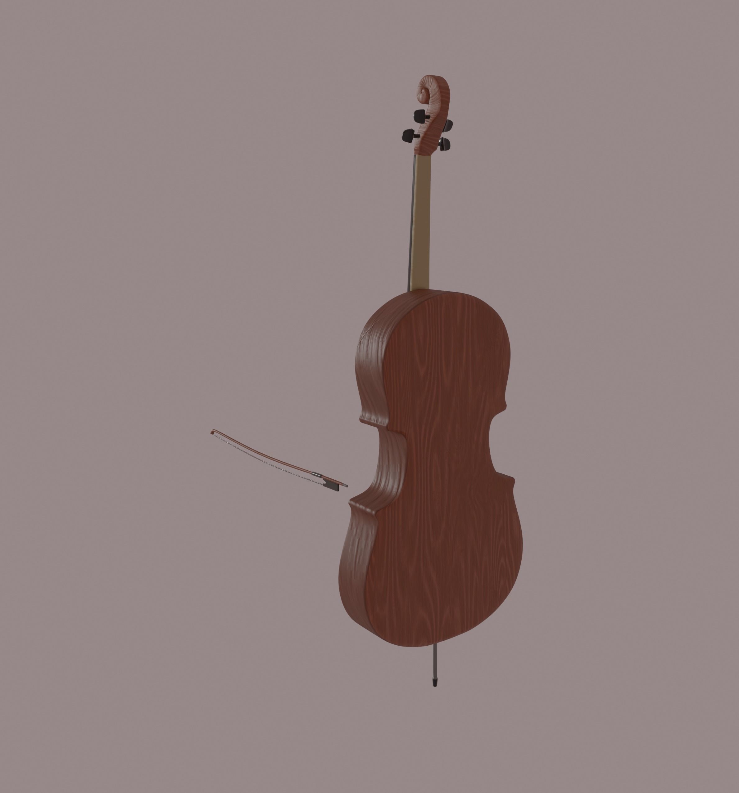 Cello 3D model_5