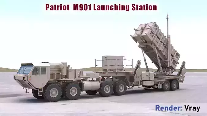 Patriot  M901 Launching Station 3D model