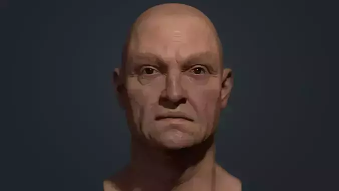 Old man Marmoset Project Low-poly 3D model