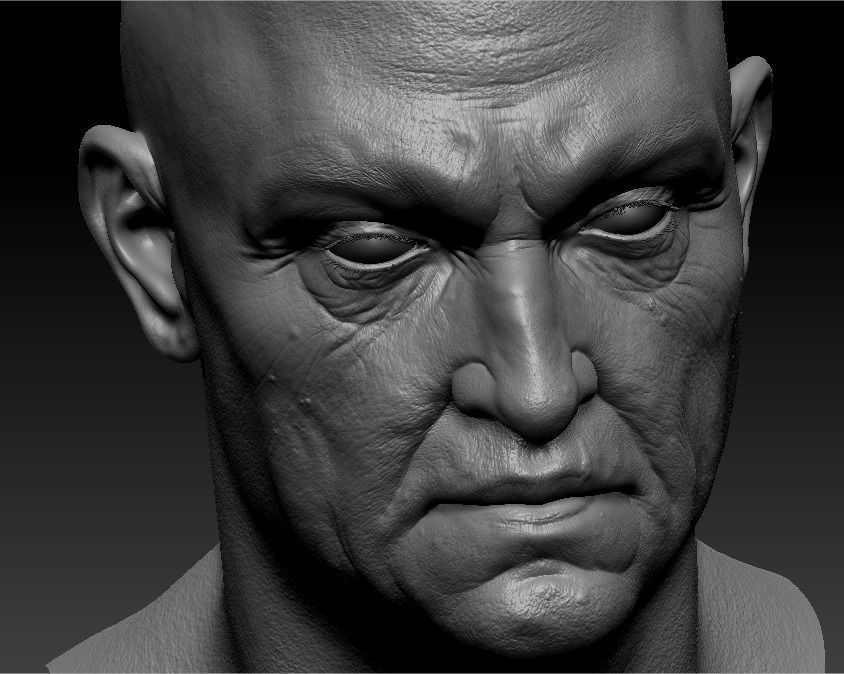 Old man Marmoset Project Low-poly 3D model_15