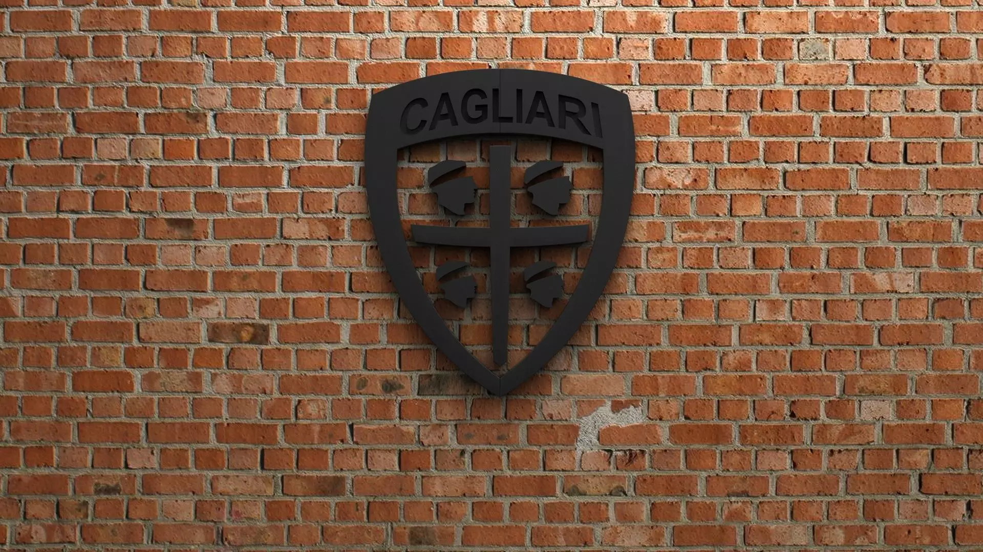 Cagliari Calcio Logo 3D model_0