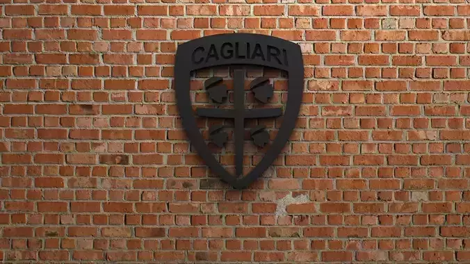 Cagliari Calcio Logo 3D model