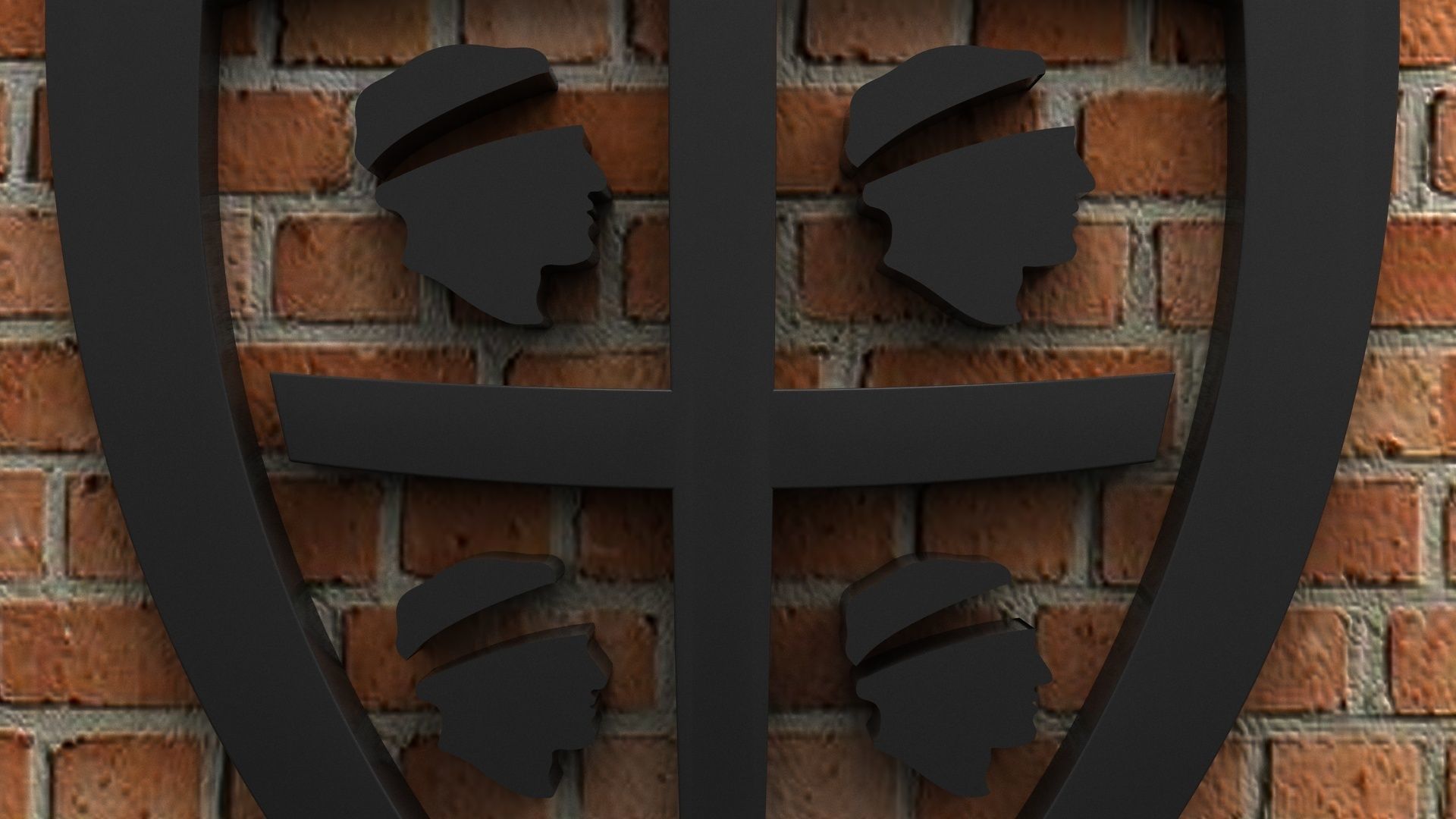 Cagliari Calcio Logo 3D model_3