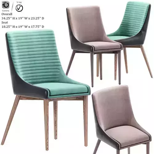 Blaisell Strip Parsons Chair Set