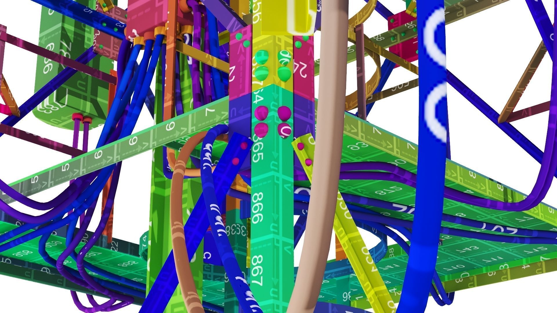 Radio Mast - Antenna Communication Tower  3D model_26