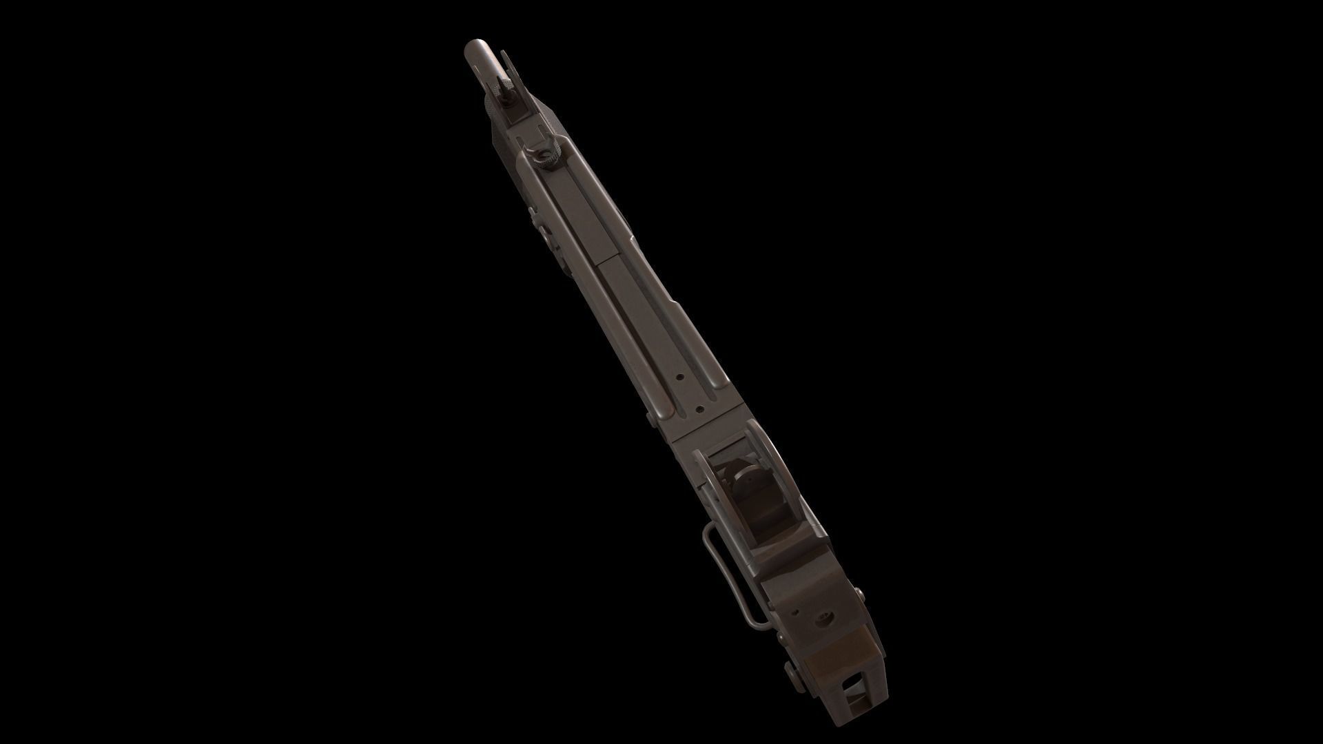  UZI Submachine Gun Low-poly 3D model_20