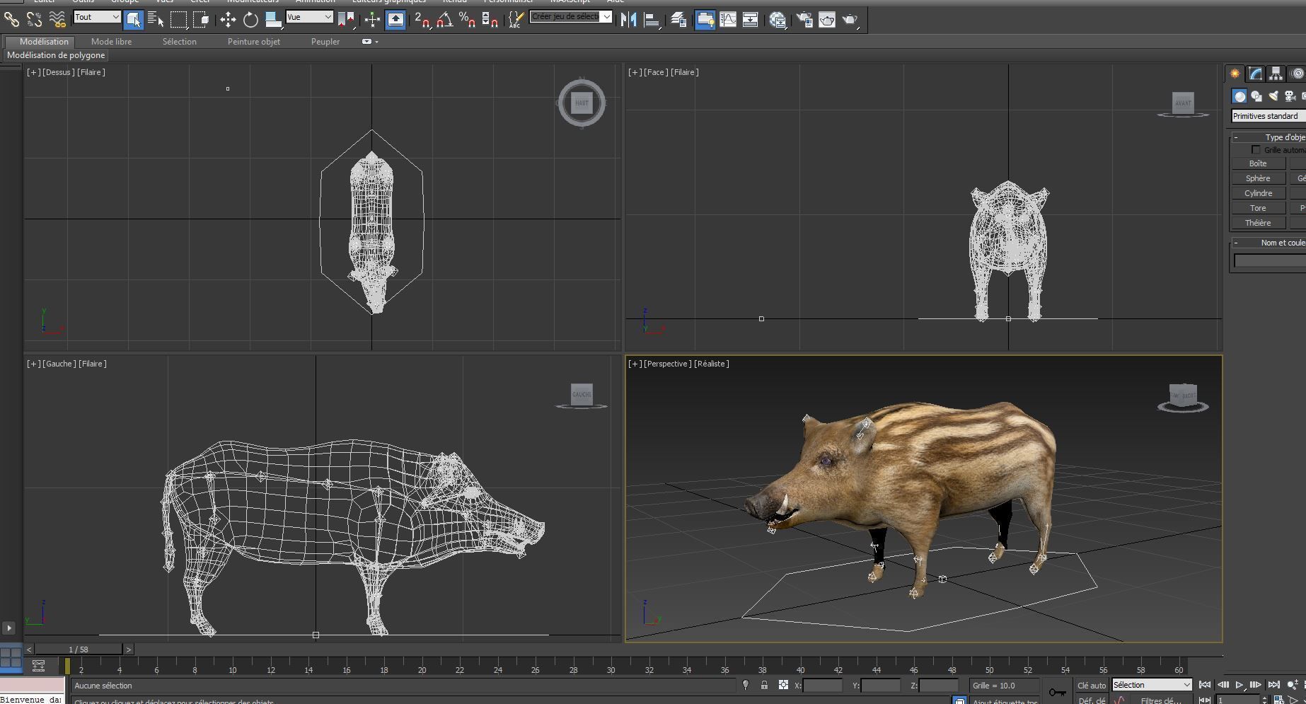 3D Boar Rigged 3D Models Low-poly 3D model_28