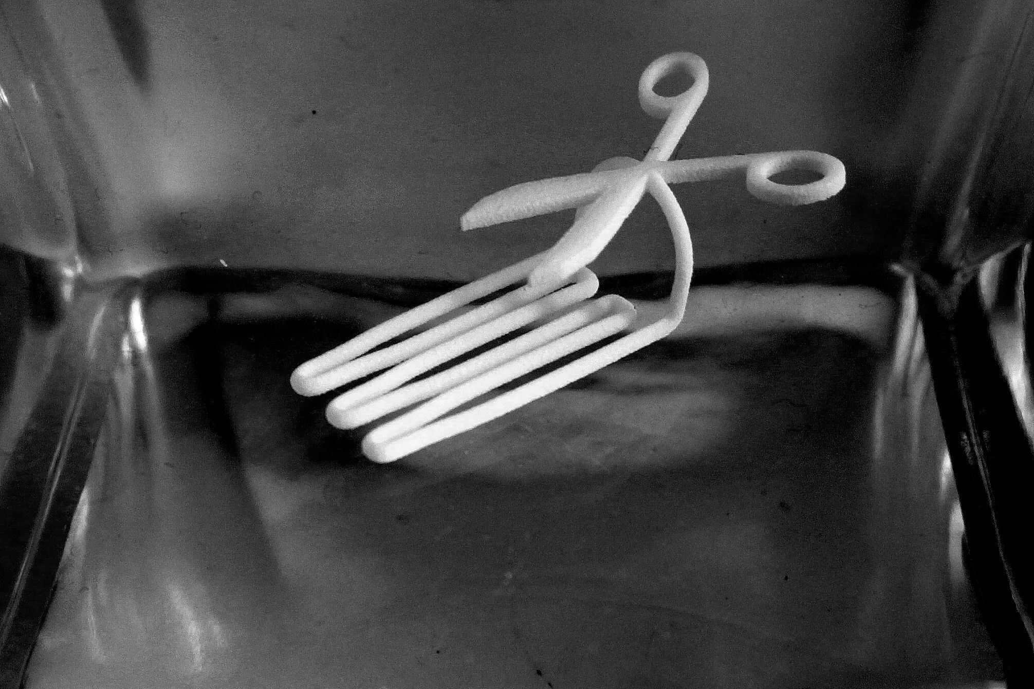 Scissors for beard - lateral wearing 3D print model_4