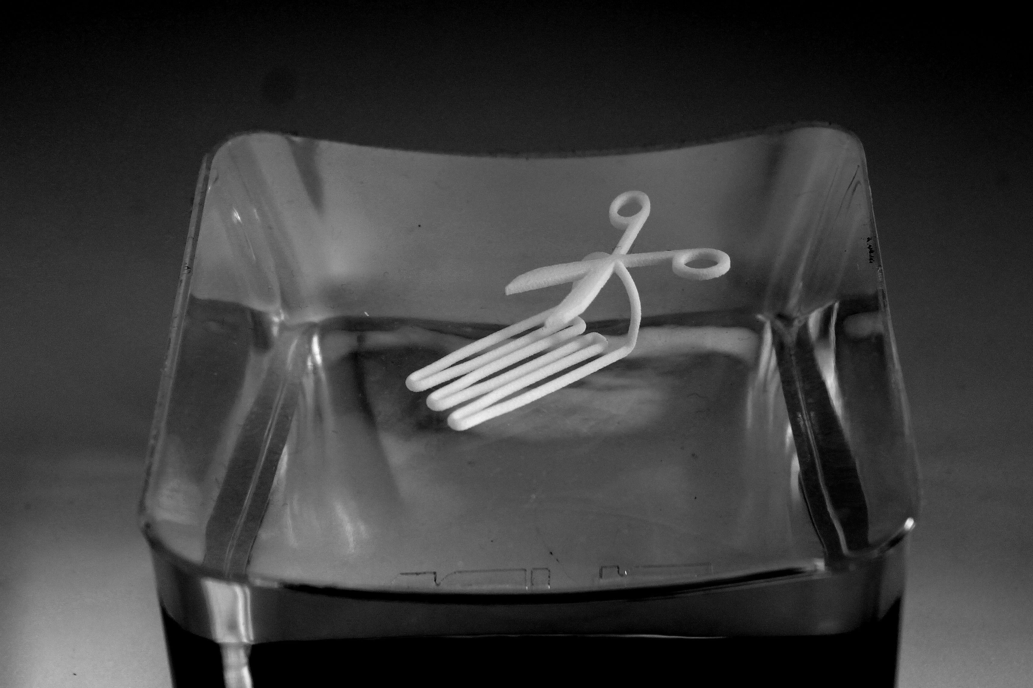 Scissors for beard - lateral wearing 3D print model_3