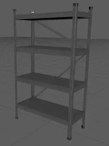 ShelfA high-poly model shelving rack