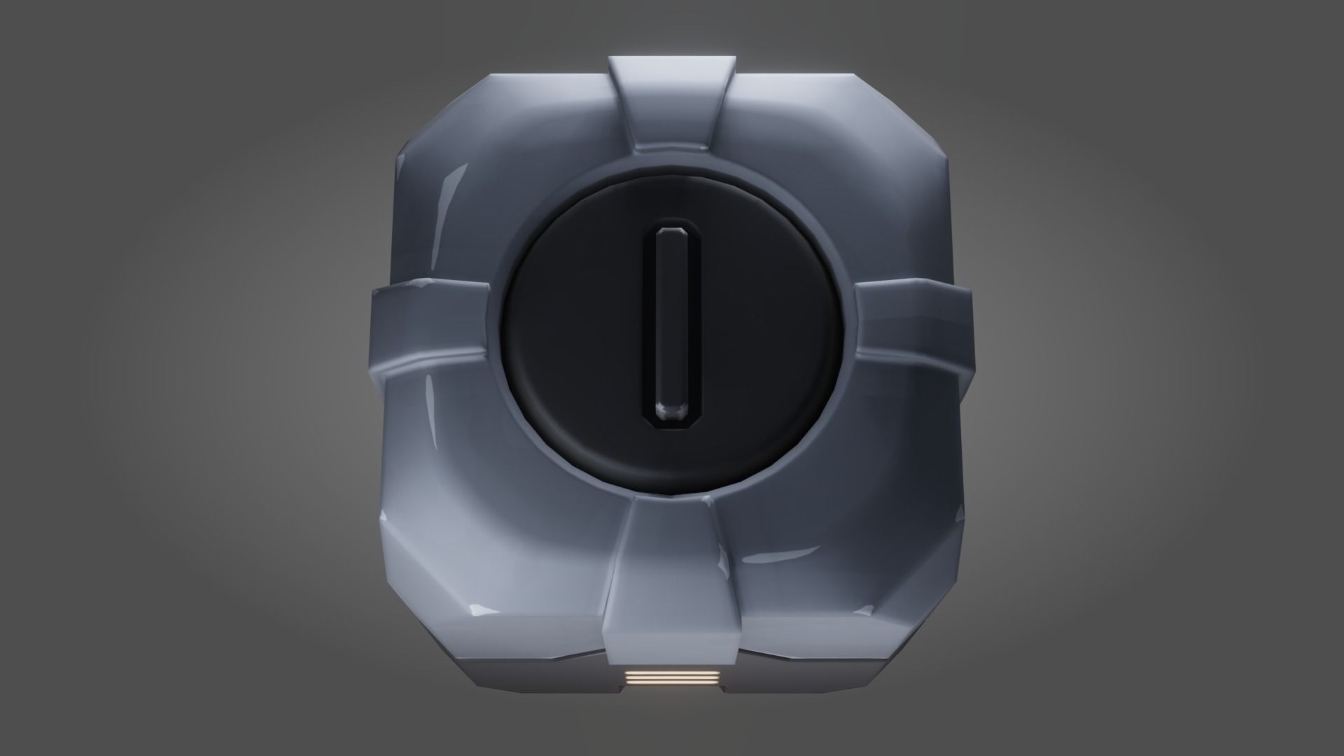 Stylized PBR Sci-Fi Crate Low-poly 3D model_10