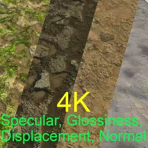 Four ground textures