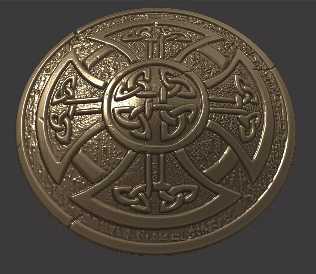 celtic shield 3d print model 3D print model_0