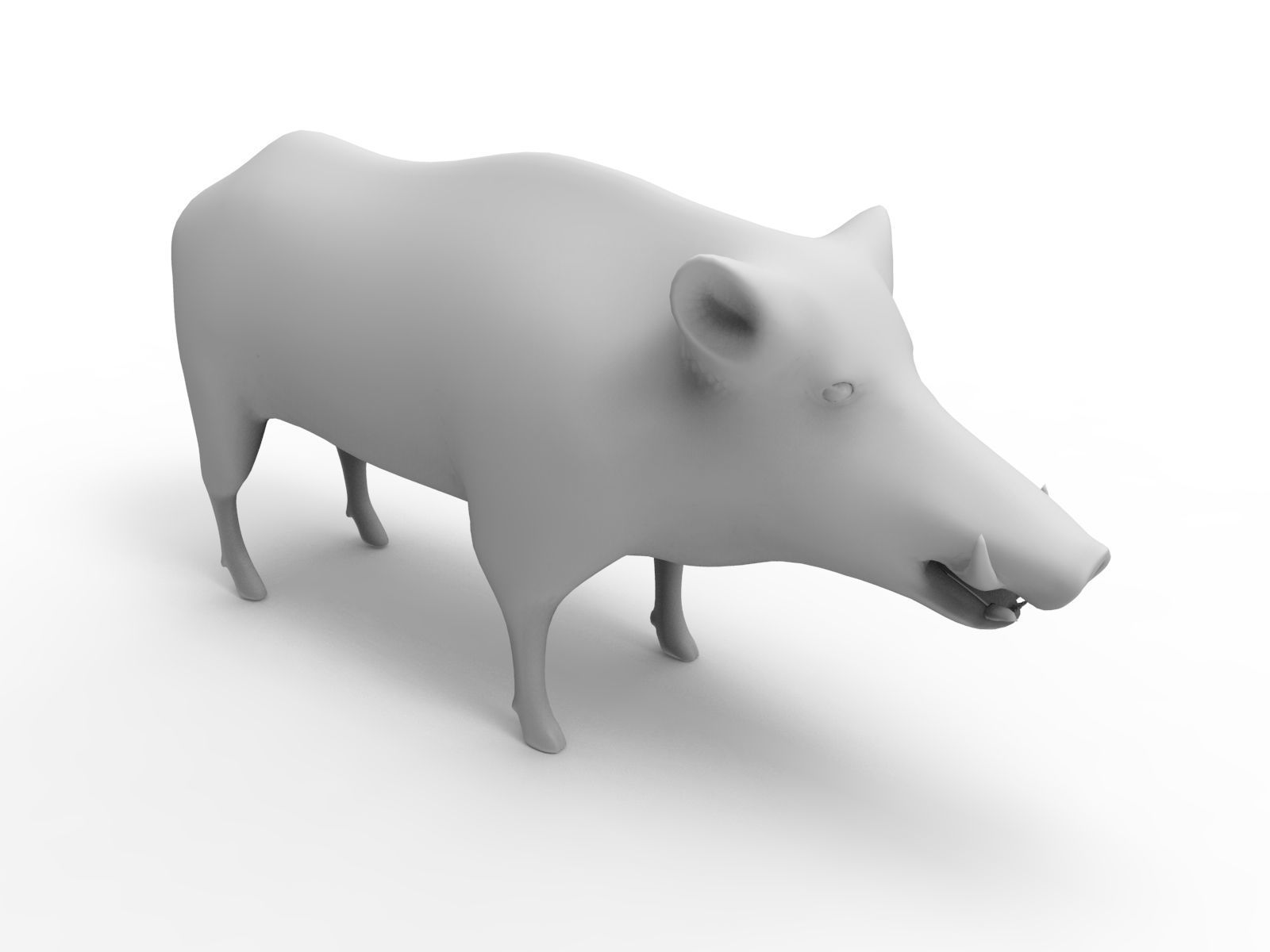 3D Wild Boar Rigged 3D Models Low-poly 3D model_15