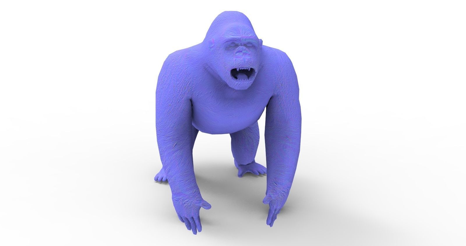  gorilla Rigged 3D Models game ready Low-poly 3D model_20