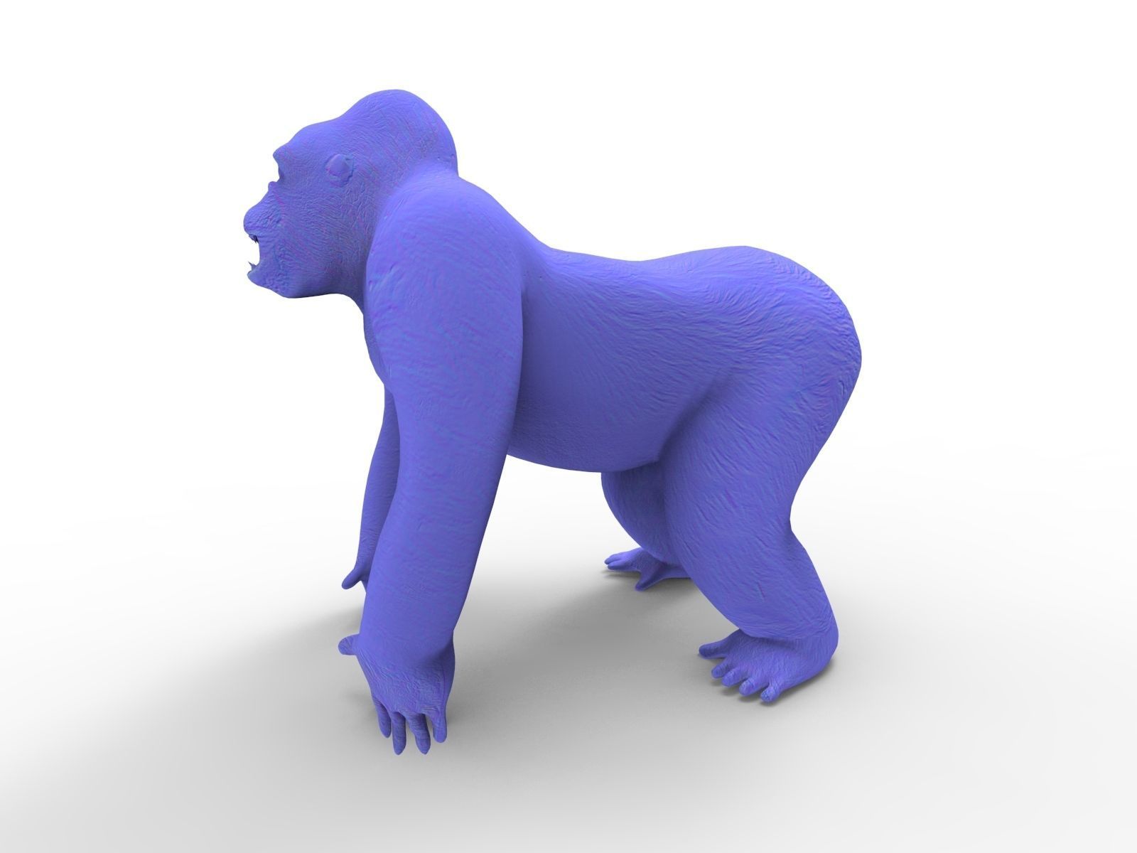 gorilla Rigged 3D Models game ready Low-poly 3D model_32