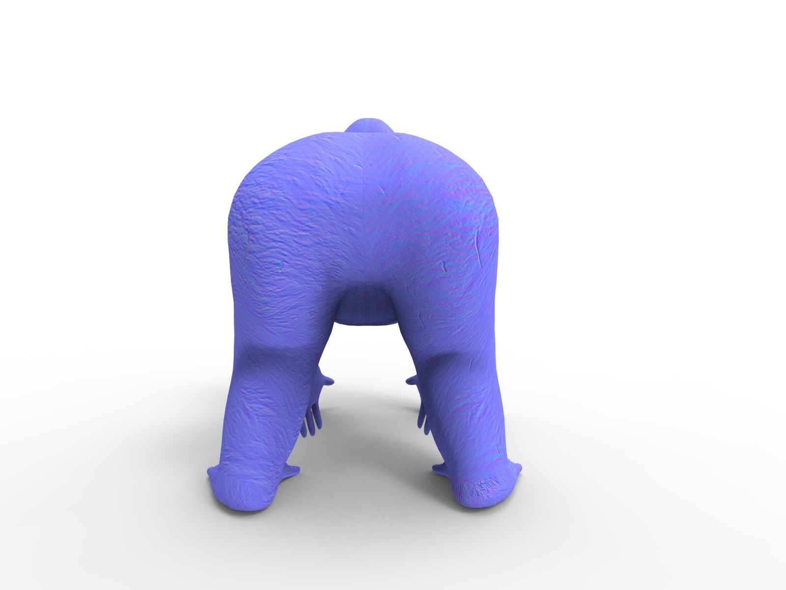 gorilla Rigged 3D Models game ready Low-poly 3D model_33