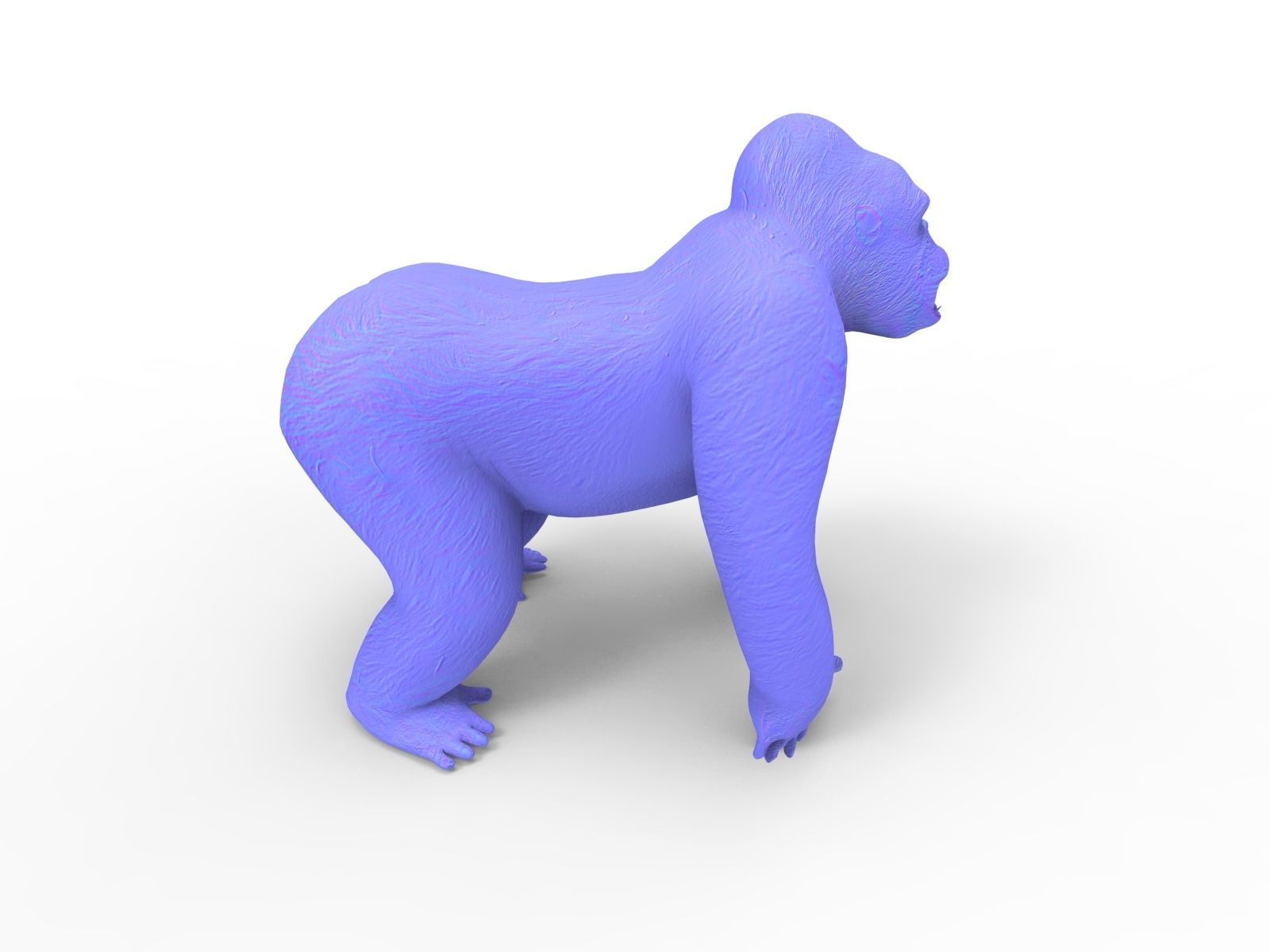 gorilla Rigged 3D Models game ready Low-poly 3D model_27