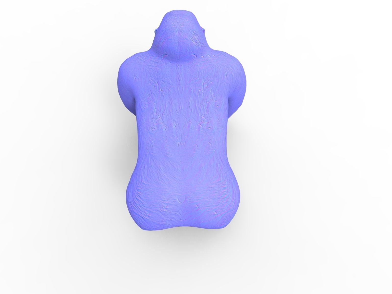 gorilla Rigged 3D Models game ready Low-poly 3D model_35