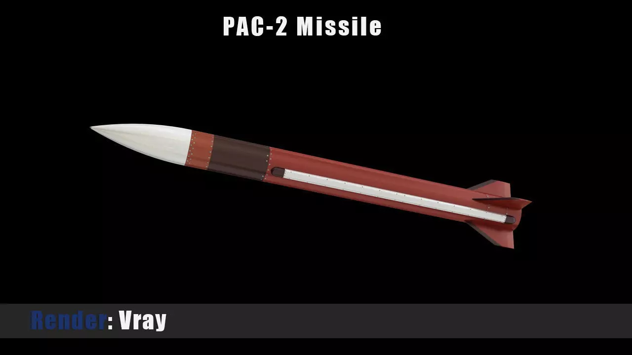 PAC-2 Missile 3D model_0