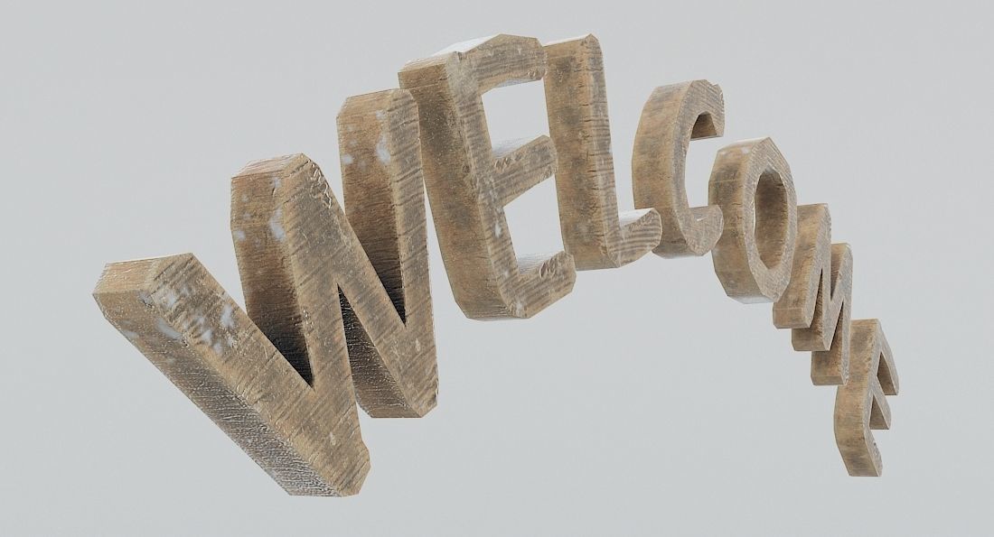 Low Poly Alphabet and Numbers Low-poly 3D model_2