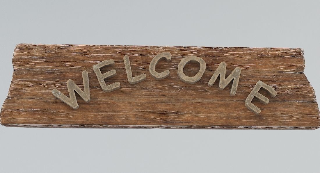 Low Poly Alphabet and Numbers Low-poly 3D model_1