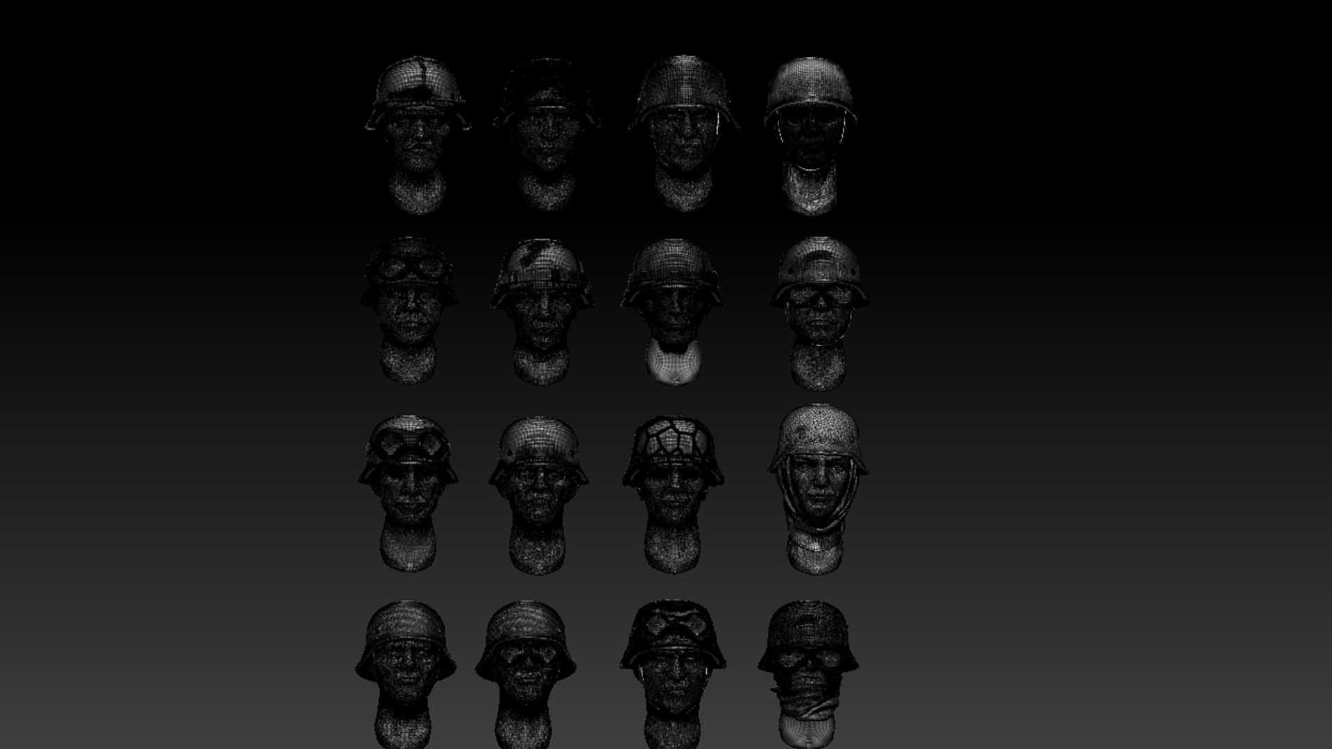HEADS HELMETS 3D print model_78