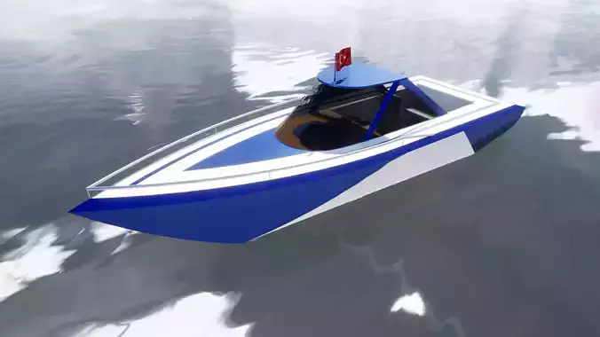 BOAT MODEL floating in water