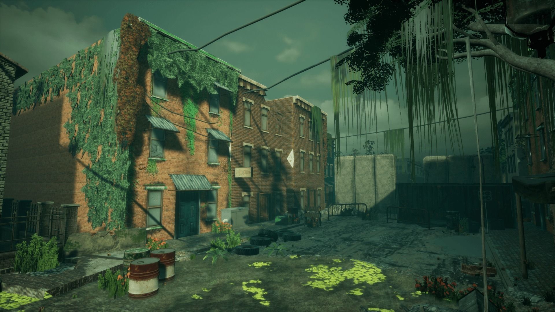 Abandoned City Unreal Low-poly 3D model_5